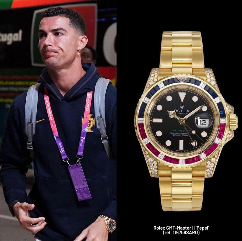 Cristiano Ronaldo Wipes Away World Cup Tears With $200,000 AAA Rolex Fake Watches UK For Sale